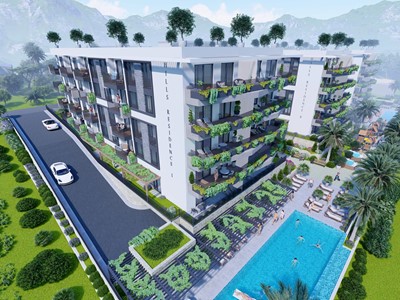New construction with swimming pool in Makarska
