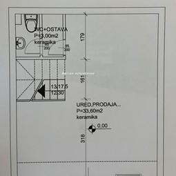 Floor plan of business space