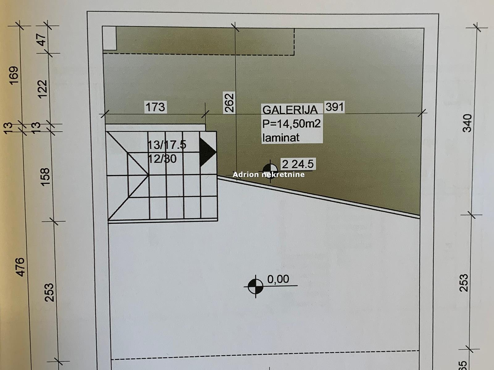 Floor plan of business space