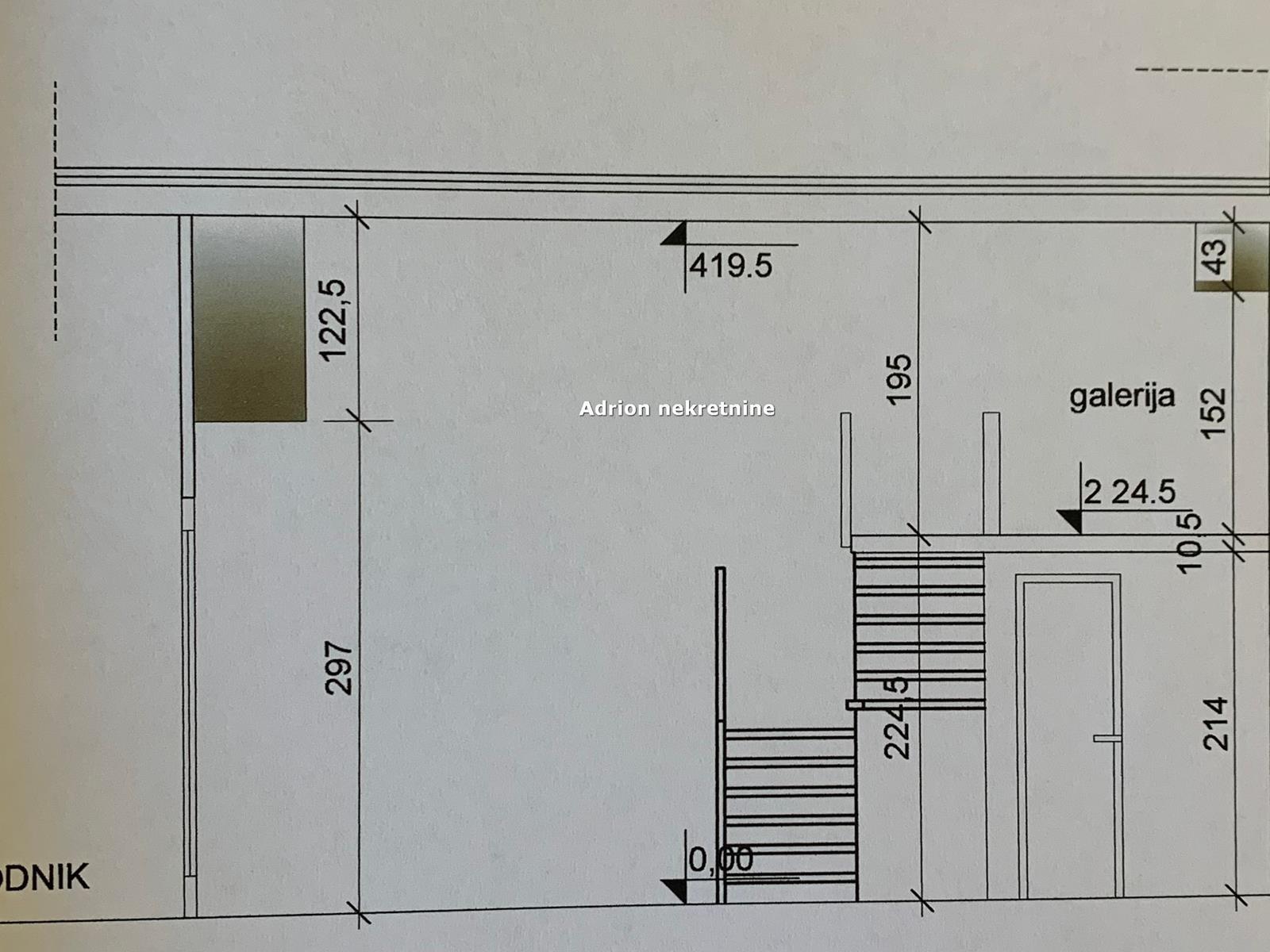 Floor plan of business space